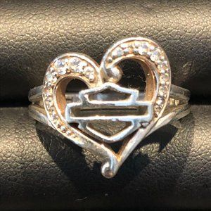 HARLEY DAVIDSON LADIES HEART SHAPED RING